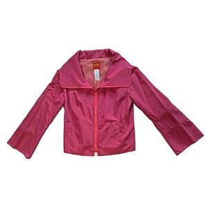 Kenzo Jungle Double Zip Front Shawl Collar Jacket Size 40